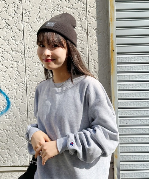 【セール】HUF(ハフ)/ボックスロゴ ワンポイント ビーニー ニット帽/HUF SET BOX BEANIE（ニットキャップ/ビーニー）｜HUF（ハフ）