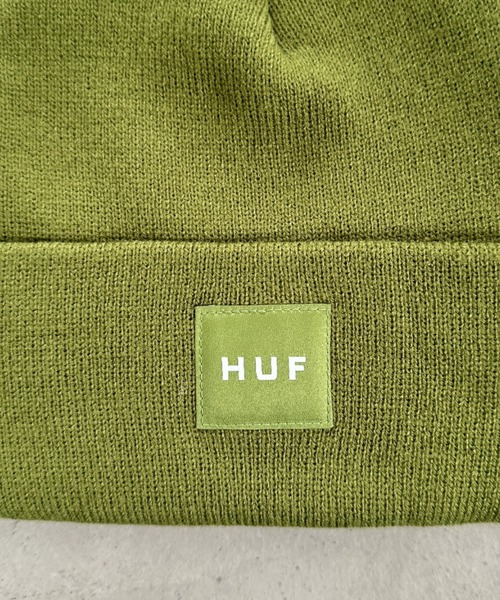 【セール】HUF(ハフ)/ボックスロゴ ワンポイント ビーニー ニット帽/HUF SET BOX BEANIE（ニットキャップ/ビーニー）｜HUF（ハフ）