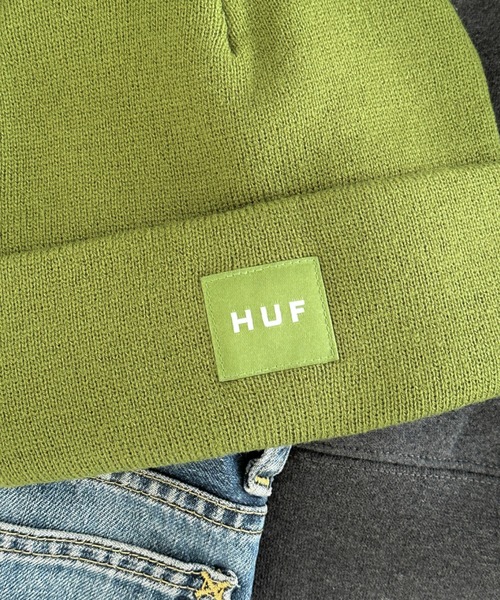 【セール】HUF(ハフ)/ボックスロゴ ワンポイント ビーニー ニット帽/HUF SET BOX BEANIE（ニットキャップ/ビーニー）｜HUF（ハフ）