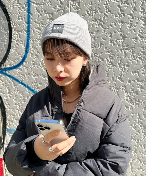 【セール】HUF(ハフ)/ボックスロゴ ワンポイント ビーニー ニット帽/HUF SET BOX BEANIE（ニットキャップ/ビーニー）｜HUF（ハフ）