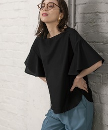 OPAQUE.CLIP | フレアスリーブカットソー【UV/接触冷感/洗濯機洗い可】(Tシャツ/カットソー)