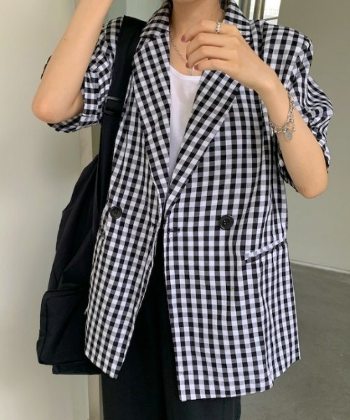 DIAVEL（ディアベル）の「ギンガムチェックジャケット（その他アウター