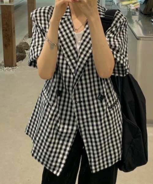 DIAVEL（ディアベル）の「ギンガムチェックジャケット（その他アウター