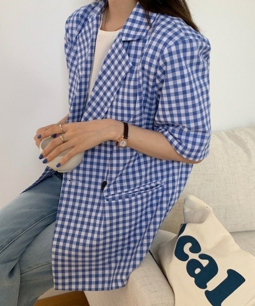 DIAVEL（ディアベル）の「ギンガムチェックジャケット（その他アウター