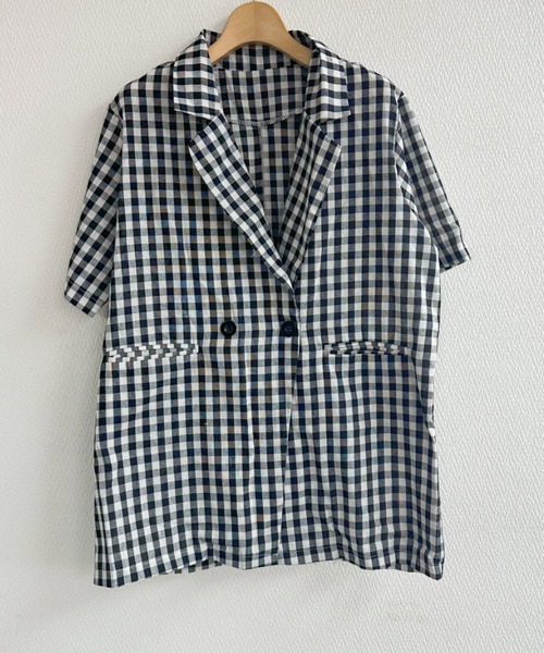 チェックセットアップジャケット | TOPS | OBLI