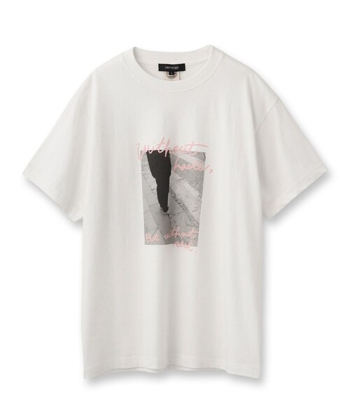 UNTITLED(アンタイトル)の「【WORLD for the World】モノクロフォト&カラーロゴTシャツ(Tシャツ/カットソー・レディース・アイボリー/ブラック・04/00/02)」の3枚目の写真