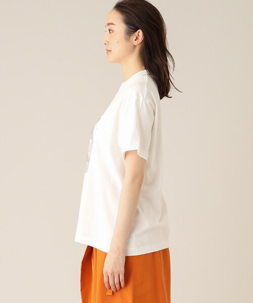 UNTITLED(アンタイトル)の「【WORLD for the World】モノクロフォト&カラーロゴTシャツ(Tシャツ/カットソー・レディース・アイボリー/ブラック・04/00/02)」の5枚目の写真