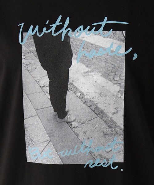 UNTITLED(アンタイトル)の「【WORLD for the World】モノクロフォト&カラーロゴTシャツ(Tシャツ/カットソー・レディース・アイボリー/ブラック・04/00/02)」の10枚目の写真