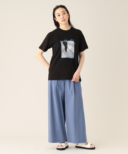 UNTITLED(アンタイトル)の「【WORLD for the World】モノクロフォト&カラーロゴTシャツ(Tシャツ/カットソー・レディース・アイボリー/ブラック・04/00/02)」の17枚目の写真