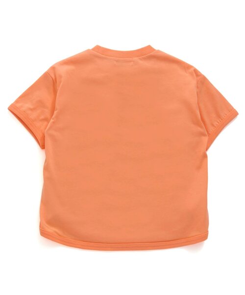 Ampersand(アンパサンド)の「ひんやりゆったりシンプルTシャツ(Tシャツ/カットソー・キッズ・ミント/オレンジ/イエロー/レッド/オフホワイト/ブラック/サックスブルー・80/90/95/100/110/120/130/140)」の18枚目の写真
