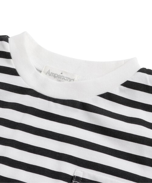 Ampersand(アンパサンド)の「ひんやりゆったりシンプルTシャツ(Tシャツ/カットソー・キッズ・ミント/オレンジ/イエロー/レッド/オフホワイト/ブラック/サックスブルー・80/90/95/100/110/120/130/140)」の21枚目の写真