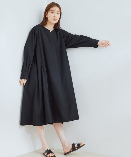 Jayro(ジャイロ)の「TCブロードスキッパーワンピース(ワンピース・レディース・ブラック/ブルー/ライトグリーン・M)」の2枚目の写真