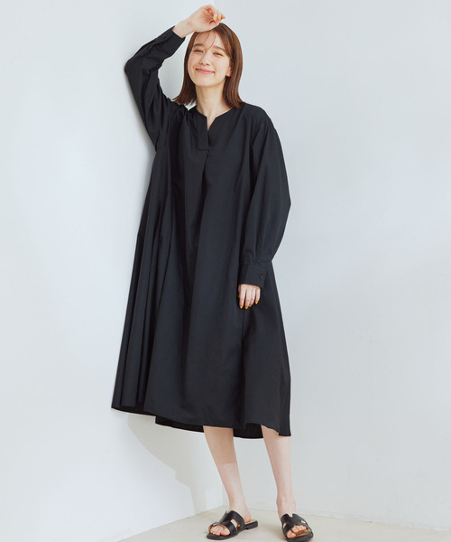 Jayro(ジャイロ)の「TCブロードスキッパーワンピース(ワンピース・レディース・ブラック/ブルー/ライトグリーン・M)」の4枚目の写真