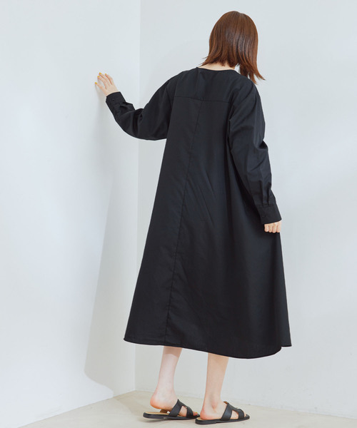 Jayro(ジャイロ)の「TCブロードスキッパーワンピース(ワンピース・レディース・ブラック/ブルー/ライトグリーン・M)」の5枚目の写真