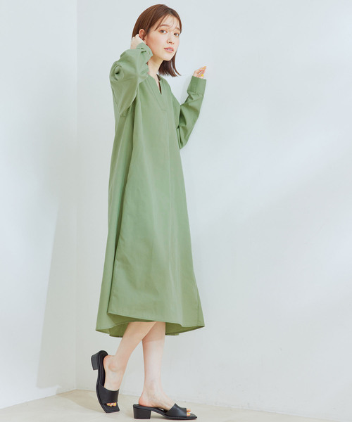 Jayro(ジャイロ)の「TCブロードスキッパーワンピース(ワンピース・レディース・ブラック/ブルー/ライトグリーン・M)」の1枚目の写真