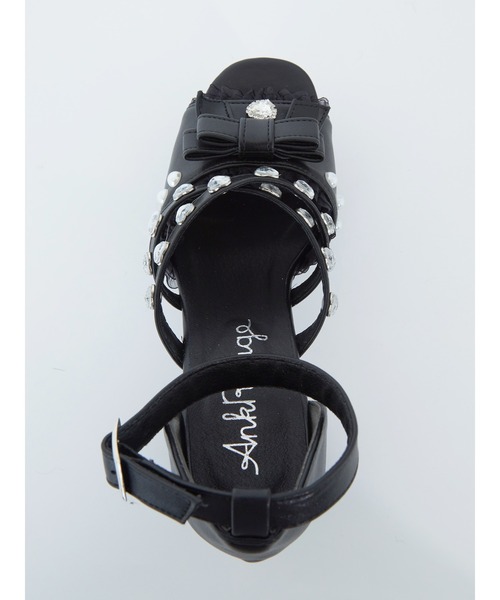 Ank Rouge（アンクルージュ）の「ハートきらきらサンダル（サンダル・レディース・ホワイト/ブラック・LL/L/M/S）」の6枚目の写真