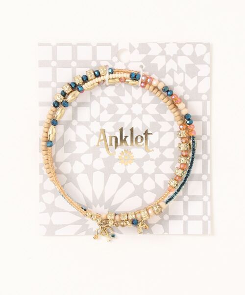 チャイハネ（チャイハネ）の「【チャイハネ】アフリリアアンクレット（アンクレット・レディース・ブルー/ブラウン/レッド/ホワイト/オレンジ・FREE）」の5枚目の写真