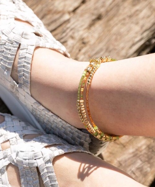 チャイハネ（チャイハネ）の「【チャイハネ】アフリリアアンクレット（アンクレット・レディース・ブルー/ブラウン/レッド/ホワイト/オレンジ・FREE）」の3枚目の写真