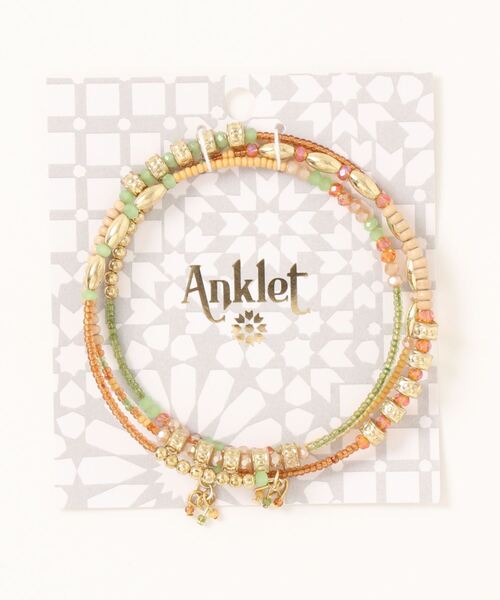 チャイハネ（チャイハネ）の「【チャイハネ】アフリリアアンクレット（アンクレット・レディース・ブルー/ブラウン/レッド/ホワイト/オレンジ・FREE）」の7枚目の写真