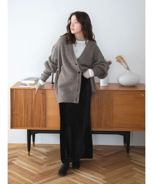 Ungrid（アングリッド）の「フィットベロアスカート（スカート・レディース・ブラック/ヘザーグレー・SMALL/MEDIUM）」の20枚目の写真