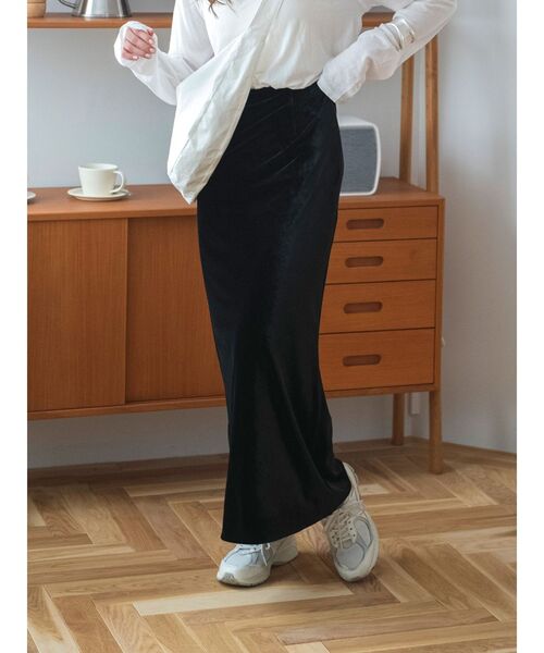 Ungrid フィットベロアスカート フィットベロアスカート（スカート）｜Ungrid（アングリッド）の