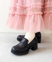 byあしながおじさん（バイアシナガオジサン）の「軽量│厚底ローファー　8510097（ローファー）」