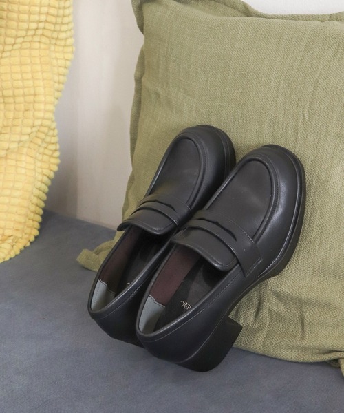byあしながおじさん（バイアシナガオジサン）の「軽量│厚底ローファー　8510097（ローファー・レディース・マスタード/ブラック/ダークブラウン/ウッド/ブラック系その他・22.5cm/23.0cm/23.5cm/24.0cm/24.5cm）」の15枚目の写真
