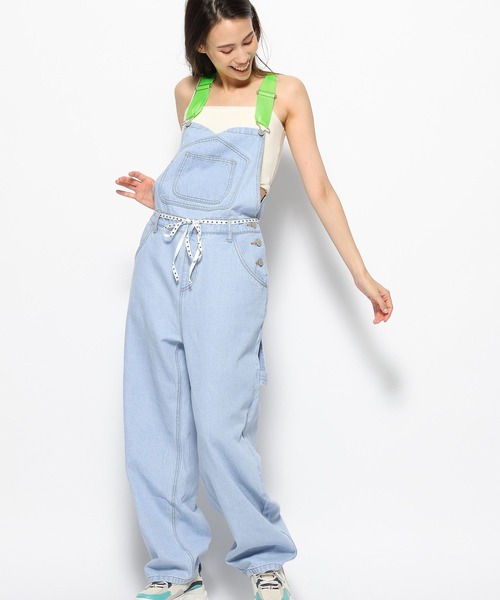 FOREVER 21（フォーエバー トゥエンティーワン）の「デニムオーバーオール（サロペット/オーバーオール・レディース・ブルー/ライトブルー・SMALL/MEDIUM）」の13枚目の写真