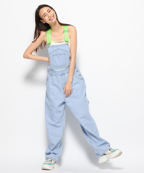 FOREVER 21（フォーエバー トゥエンティーワン）の「デニムオーバーオール（サロペット/オーバーオール・レディース・ブルー/ライトブルー・SMALL/MEDIUM）」の6枚目の写真