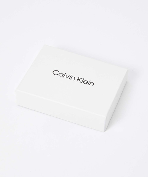 Calvin Klein(カルバン・クライン)の「Calvin Klein BILLFOLD RIVER PRINT WITH COIN POCKET カルバンクライン 型押し 2つ折り財布(財布・メンズ・ブラック・FREE)」の3枚目の写真
