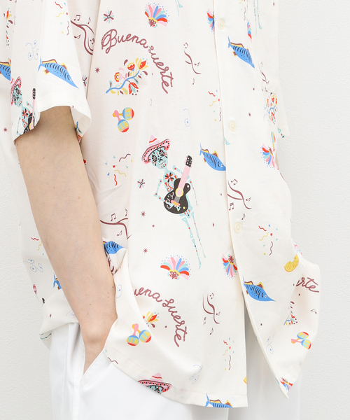 JC de CASTELBAJAC M サイズ 半袖シャツ アロハシャツ