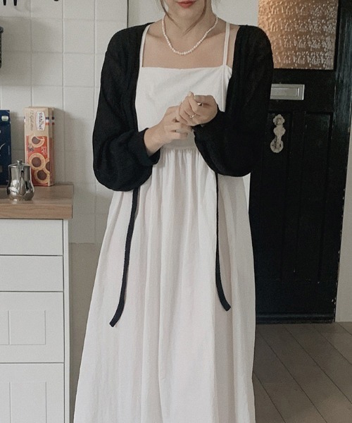 a lot of love（ア ロット オブ ラブ）の「キャミソール・サマーワンピース（ワンピース・レディース・ホワイト/ブラック・S/M）」の17枚目の写真