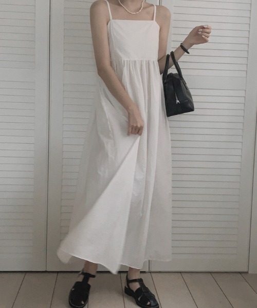 a lot of love（ア ロット オブ ラブ）の「キャミソール・サマーワンピース（ワンピース・レディース・ホワイト/ブラック・S/M）」の15枚目の写真