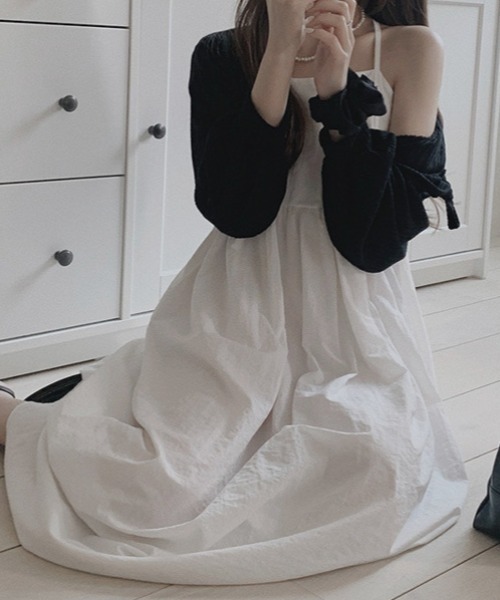 a lot of love（ア ロット オブ ラブ）の「キャミソール・サマーワンピース（ワンピース・レディース・ホワイト/ブラック・S/M）」の5枚目の写真