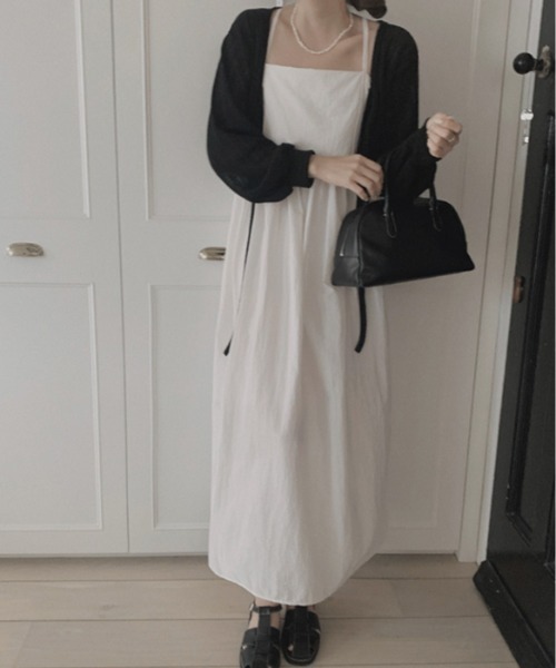 a lot of love（ア ロット オブ ラブ）の「キャミソール・サマーワンピース（ワンピース・レディース・ホワイト/ブラック・S/M）」の14枚目の写真