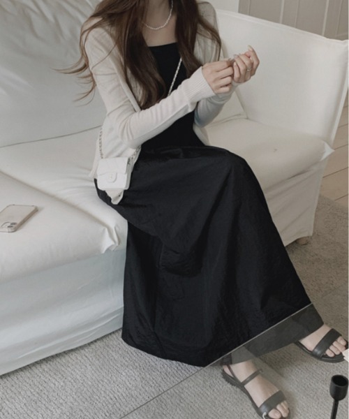 a lot of love（ア ロット オブ ラブ）の「キャミソール・サマーワンピース（ワンピース・レディース・ホワイト/ブラック・S/M）」の4枚目の写真