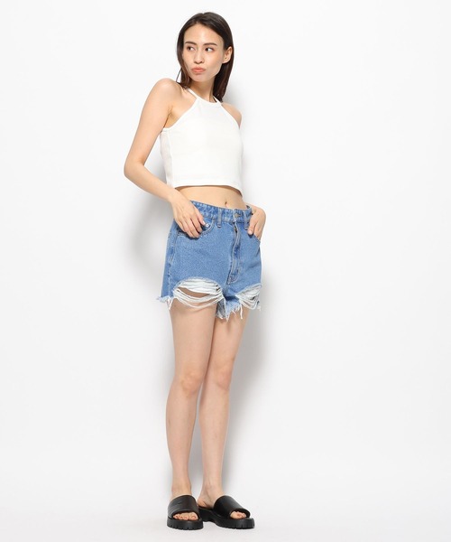 FOREVER 21（フォーエバー トゥエンティーワン）の「アメスリキャミソール（キャミソール・レディース・ブラック/ブルー系その他5/オフホワイト・SMALL/MEDIUM）」の5枚目の写真