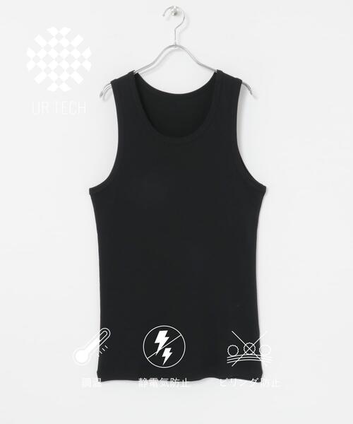 URBAN RESEARCH（アーバンリサーチ）の「『UR TECH』タンクトップ（タンクトップ・メンズ・ホワイト/チャコールグレー/ブラック・MEDIUM/LARGE）」の2枚目の写真