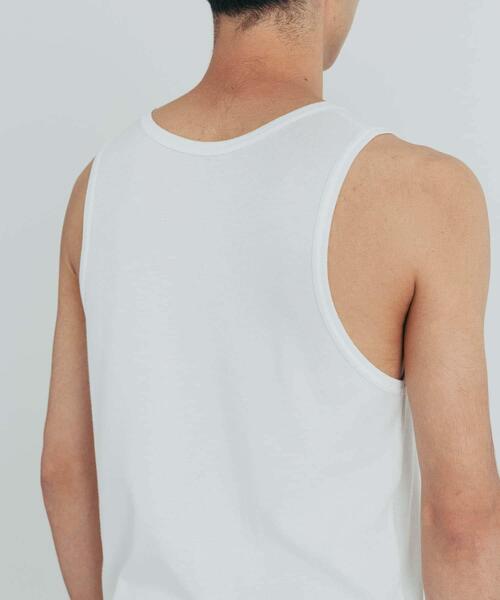 URBAN RESEARCH（アーバンリサーチ）の「『UR TECH』タンクトップ（タンクトップ・メンズ・ホワイト/チャコールグレー/ブラック・MEDIUM/LARGE）」の6枚目の写真