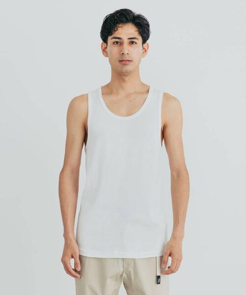 URBAN RESEARCH（アーバンリサーチ）の「『UR TECH』タンクトップ（タンクトップ・メンズ・ホワイト/チャコールグレー/ブラック・MEDIUM/LARGE）」の7枚目の写真