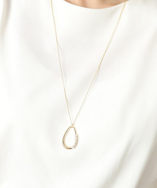 grove（グローブ）の「◆オーバルメタルパール調ワントップネックレス（ネックレス・レディース・シルバー/ゴールド/ピンクゴールド・00）」の10枚目の写真