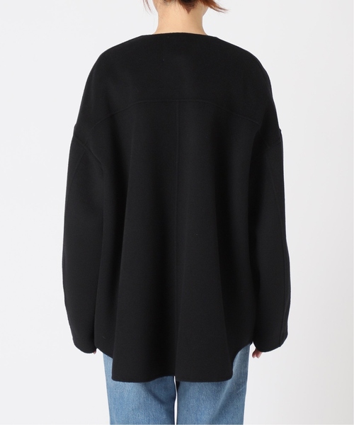 セール】≪追加≫ハミルトンリバークルーネックコート（ノーカラー