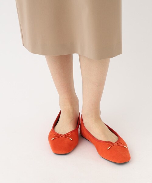 OPAQUE.CLIP(オペークドットクリップ)の「◆≪ヒルナンデス!で紹介≫ 名品フラットバレエシューズ【低反発/0.5cmヒール】(パンプス・レディース・オレンジ系その他5/ブラック系1/ダークブラウン系・40/45/30/35/50/25)」の1枚目の写真
