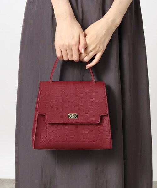 grove（グローブ）の「◆フラップハンドルアソートショルダー（ショルダーバッグ・レディース・レッド系1/チャコールグレー/ライトグレー/ブラック系1/ダークグレー/グレー系その他2・00）」の6枚目の写真