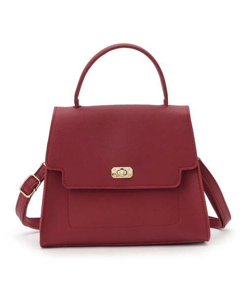 grove（グローブ）の「◆フラップハンドルアソートショルダー（ショルダーバッグ・レディース・レッド系1/チャコールグレー/ライトグレー/ブラック系1/ダークグレー/グレー系その他2・00）」の8枚目の写真