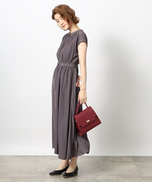 grove（グローブ）の「◆フラップハンドルアソートショルダー（ショルダーバッグ・レディース・レッド系1/チャコールグレー/ライトグレー/ブラック系1/ダークグレー/グレー系その他2・00）」の9枚目の写真