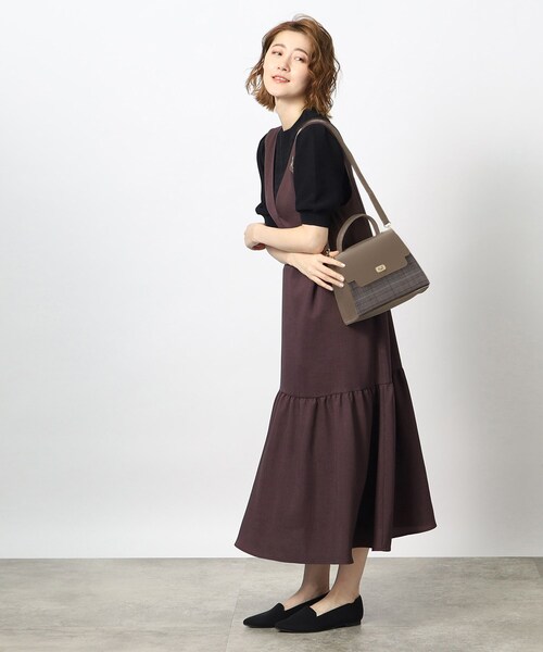 grove（グローブ）の「◆フラップハンドルアソートショルダー（ショルダーバッグ・レディース・レッド系1/チャコールグレー/ライトグレー/ブラック系1/ダークグレー/グレー系その他2・00）」の13枚目の写真