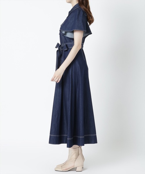 WILLSELECTION（ウィルセレクション）の「袖フレアデニムワンピース（ワンピース・レディース・ネイビー/ブラック・MEDIUM）」の22枚目の写真