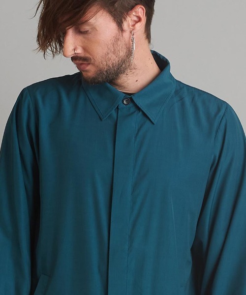 NO ID.（ノーアイディ）の「mj9399- ｽﾃﾝｶﾗｰｼｬﾂｺｰﾄ（ステンカラーコート・メンズ・ブルーグリーン/ブラック/ブラウン・ONE SIZE）」の17枚目の写真