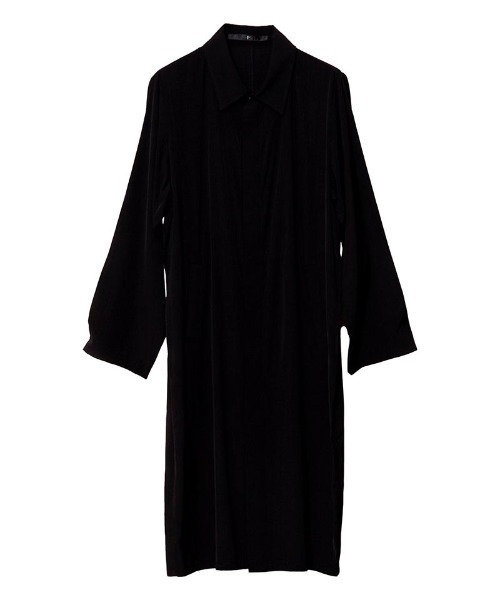 NO ID.（ノーアイディ）の「mj9399- ｽﾃﾝｶﾗｰｼｬﾂｺｰﾄ（ステンカラーコート・メンズ・ブルーグリーン/ブラック/ブラウン・ONE SIZE）」の14枚目の写真